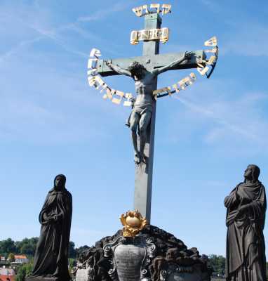 キリストの像　プラハ