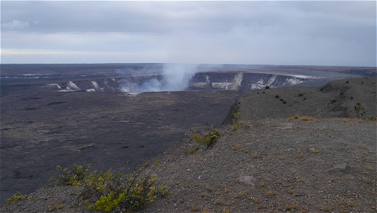 キラウエア火山でディナーを