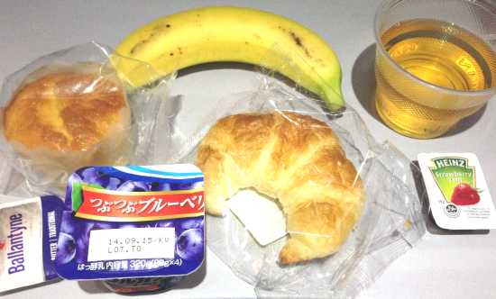 ハワイアン航空 朝食